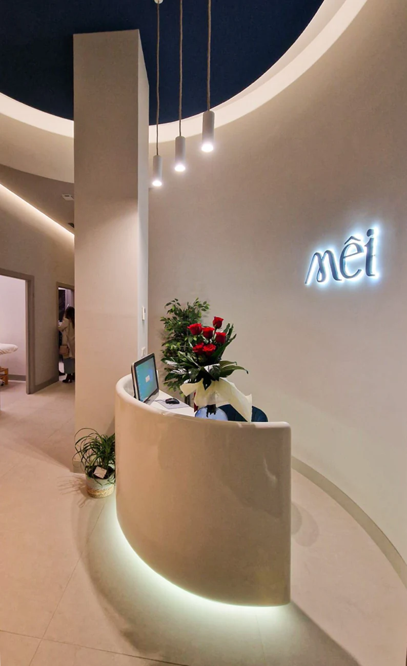 Recepción de Centro MEI, centro de estética y micropigmentación en Ibi, Alicante